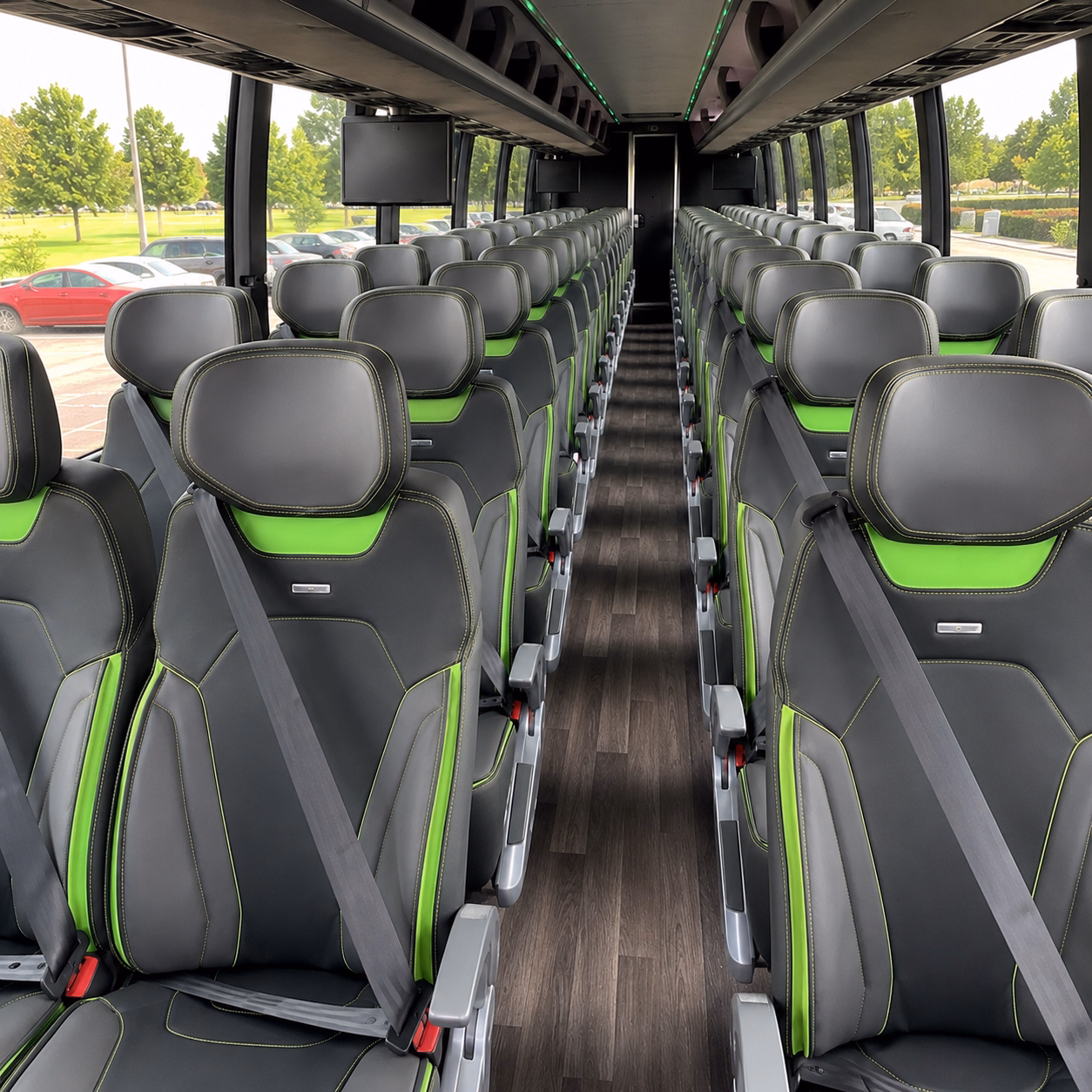 charlotte charter bus services inside