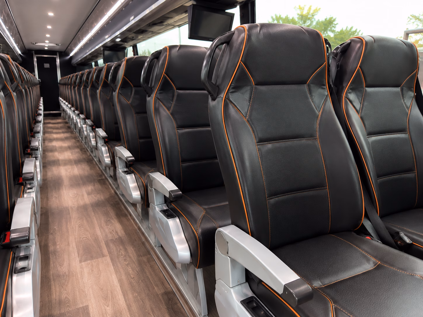 charlotte construction and film crew shuttle buses