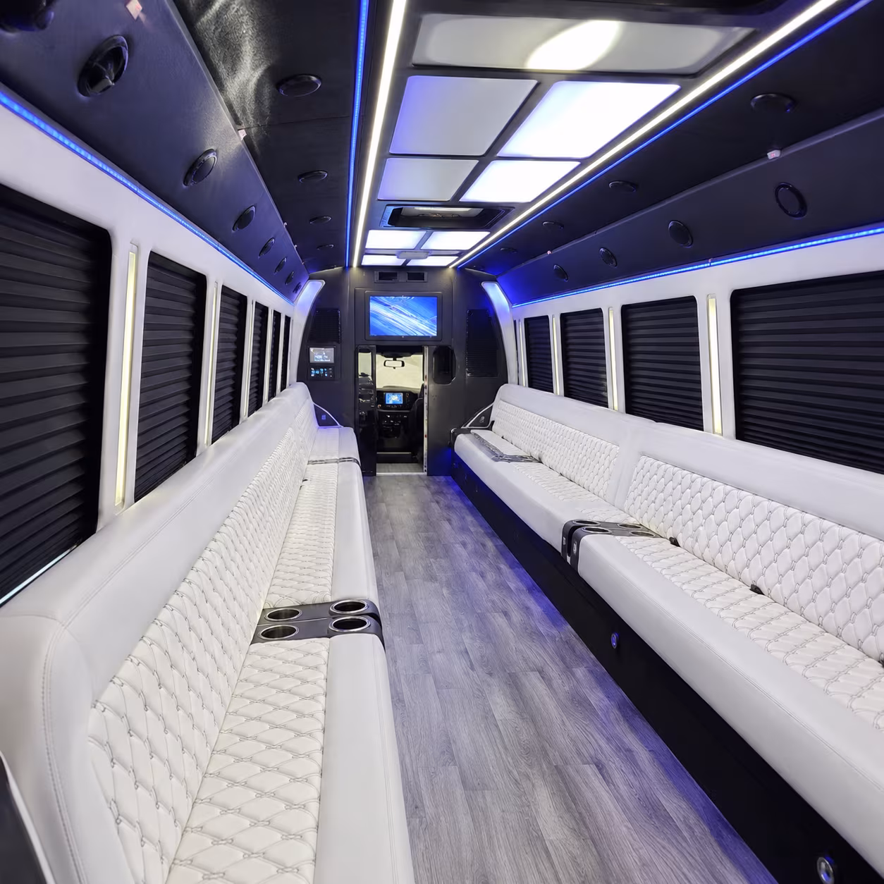charlotte corporate retreat shuttle bus rentals